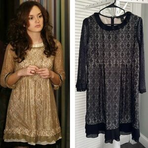 Marc by Marc Jacobs Dita Black Dress ASO Blair Waldorf Gossip Girl Size 8